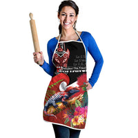 Aotearoa Toitu Te Tiriti Apron Waitangi-Honour The Treaty NZ Tuatara and Plants