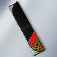 Aotearoa Toitu Te Tiriti Auto Sun Shade Waitangi-Honour The Treaty NZ Tuatara and Plants LT03 - Polynesian Pride