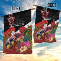 Aotearoa Toitu Te Tiriti Garden Flag Waitangi-Honour The Treaty NZ Tuatara and Plants LT03 - Polynesian Pride