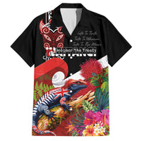 Aotearoa Toitu Te Tiriti Hawaiian Shirt Waitangi-Honour The Treaty NZ Tuatara and Plants LT03 Multicolor - Polynesian Pride