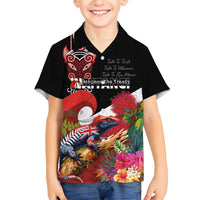 Aotearoa Toitu Te Tiriti Hawaiian Shirt Waitangi-Honour The Treaty NZ Tuatara and Plants LT03 - Polynesian Pride