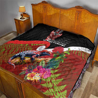 Aotearoa Toitu Te Tiriti Quilt Waitangi-Honour The Treaty NZ Tuatara and Plants LT03 - Polynesian Pride
