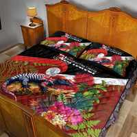Aotearoa Toitu Te Tiriti Quilt Bed Set Waitangi-Honour The Treaty NZ Tuatara and Plants LT03 - Polynesian Pride