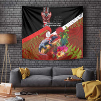 Aotearoa Toitu Te Tiriti Tapestry Waitangi-Honour The Treaty NZ Tuatara and Plants