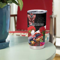 Aotearoa Toitu Te Tiriti Tumbler Cup Waitangi-Honour The Treaty NZ Tuatara and Plants LT03 - Polynesian Pride