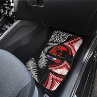 Tonga and New Zealand ANZAC Day Car Mats Gallipoli Lest We Forget Ngatu Art Tribal and Maori Tattoo with Fern LT03 - Polynesian Pride
