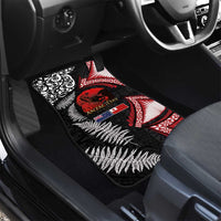 Tonga and New Zealand ANZAC Day Car Mats Gallipoli Lest We Forget Ngatu Art Tribal and Maori Tattoo with Fern LT03 - Polynesian Pride