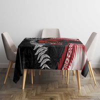 Tonga and New Zealand ANZAC Day Tablecloth Gallipoli Lest We Forget Ngatu Art Tribal and Maori Tattoo with Fern LT03 - Polynesian Pride