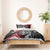 Tonga and New Zealand Together Bedding Set Ngatu Art Tribal Maori Tattoo and Silver Fern