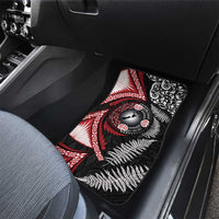 Tonga and New Zealand Together Car Mats Ngatu Art Tribal Maori Tattoo and Silver Fern LT03 - Polynesian Pride