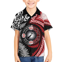 Tonga and New Zealand Together Hawaiian Shirt Ngatu Art Tribal Maori Tattoo and Silver Fern LT03 - Polynesian Pride
