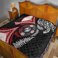 Tonga and New Zealand Together Quilt Ngatu Art Tribal Maori Tattoo and Silver Fern LT03 - Polynesian Pride