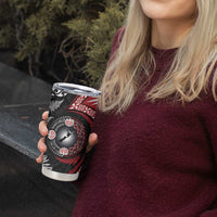 Tonga and New Zealand Together Tumbler Cup Ngatu Art Tribal-Maori Tattoo and Silver Fern LT03 - Polynesian Pride