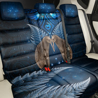 New Zealand Maori Matariki Back Car Seat Cover Hongi Kiwi Bird and Silver Fern LT03 - Polynesian Pride