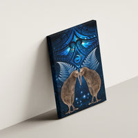 New Zealand Maori Matariki Canvas Wall Art Hongi Kiwi Bird and Silver Fern LT03 - Polynesian Pride