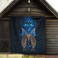 New Zealand Maori Matariki Quilt Hongi Kiwi Bird and Silver Fern LT03 - Polynesian Pride
