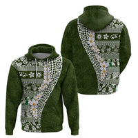 Hawaii Plumeria Tribal Vintage Hoodie Special Green LT03 - Polynesian Pride