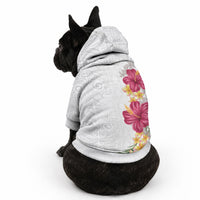 Hawaiian Plumeria and Hibiscus Pet Hoodie