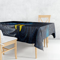 New Zealand Tui Bird Matariki Tablecloth Galaxy Fern With Maori Pattern LT03 - Polynesian Pride