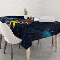 New Zealand Tui Bird Matariki Tablecloth Galaxy Fern With Maori Pattern LT03 - Polynesian Pride