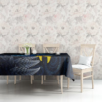 New Zealand Tui Bird Matariki Tablecloth Galaxy Fern With Maori Pattern LT03 - Polynesian Pride
