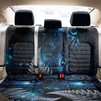New Zealand Matariki Back Car Seat Cover The Tribal Maori Face and Silver Fern LT03 - Polynesian Pride