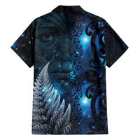 New Zealand Matariki Family Matching Off Shoulder Short Dress and Hawaiian Shirt The Tribal Maori Face and Silver Fern LT03 - Polynesian Pride