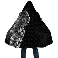 Hawaiian Traditional Tattoos Cloak Kakau Tribal Tropical Plant Motif Black Color LT03 Unisex Black - Polynesian Pride
