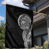 Hawaiian Traditional Tattoos Garden Flag Kakau Tribal Tropical Plant Motif Black Color LT03 - Polynesian Pride