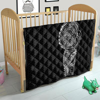 Hawaiian Traditional Tattoos Quilt Kakau Tribal Tropical Plant Motif Black Color LT03 - Polynesian Pride