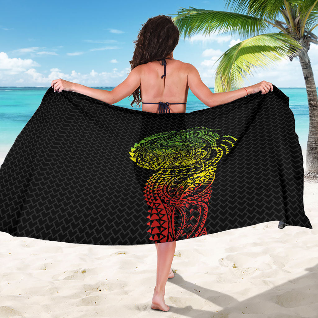 Hawaiian Traditional Tattoos Sarong Kakau Tribal Tropical Plant Motif Kanaka Maoli Flag Color Inspired LT03 - Polynesian Pride