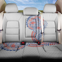 Hawaiian Traditional Tattoos Back Car Seat Cover Kakau Tribal Tropical Plant Motif Hawaii Flag Color Inspired LT03 One Size Multicolor - Polynesian Pride