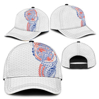 Hawaiian Traditional Tattoos Classic Cap Kakau Tribal Tropical Plants Motif Hawaii Flag Color Inspired LT03 - Polynesian Pride