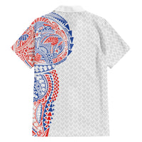 Hawaiian Traditional Tattoos Family Matching Summer Maxi Dress and Hawaiian Shirt Kakau Tribal Tropical Plant Motif Hawaii Flag Color Inspired LT03 - Polynesian Pride