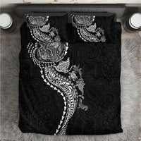 Hawaiian Kakau Tribal Sea Animals Tattoos Bedding Set Black Color LT03 Black - Polynesian Pride