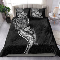 Hawaiian Kakau Tribal Sea Animals Tattoos Bedding Set Black Color LT03 - Polynesian Pride