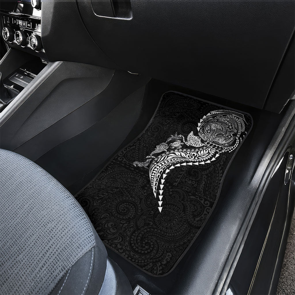 Hawaiian Kakau Tribal Sea Animals Tattoos Car Mats Black Color