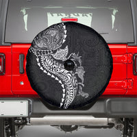 Hawaiian Kakau Tribal Sea Animals Tattoos Spare Tire Cover Black Color LT03 - Polynesian Pride