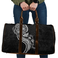 Hawaiian Kakau Tribal Sea Animals Tattoos Travel Bag Black Color LT03 Black - Polynesian Pride