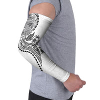Hawaiian Kakau Tribal Sea Animals Tattoos Arm Sleeves White Color