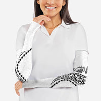 Hawaiian Kakau Tribal Sea Animals Tattoos Arm Sleeves White Color