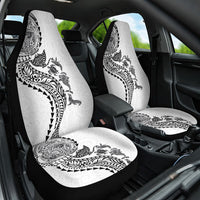 Hawaiian Kakau Tribal Sea Animals Tattoos Car Seat Cover White Color LT03 One Size White - Polynesian Pride