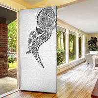 Hawaiian Kakau Tribal Sea Animals Tattoos Door Cover White Color LT03 - Polynesian Pride