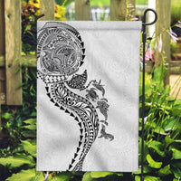 Hawaiian Kakau Tribal Sea Animals Tattoos Garden Flag White Color