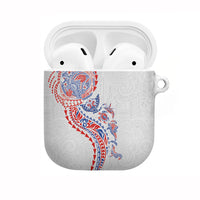 Hawaiian Kakau Tribal Sea Animals Tattoos AirPods Case Hawaii Flag Color Inspired LT03 Multicolor - Polynesian Pride