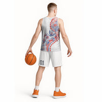 Hawaiian Kakau Tribal Sea Animals Tattoos Basketball Jersey Hawaii Flag Color Inspired LT03 - Polynesian Pride