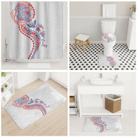 Hawaiian Kakau Tribal Sea Animals Tattoos Bathroom Set Hawaii Flag Color Inspired LT03 - Polynesian Pride