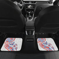 Hawaiian Kakau Tribal Sea Animals Tattoos Car Mats Hawaii Flag Color Inspired LT03 Set 2pcs - Back Multicolor - Polynesian Pride