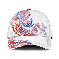 Hawaiian Kakau Tribal Sea Animals Tattoos Classic Cap Hawaii Flag Color Inspired