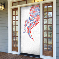 Hawaiian Kakau Tribal Sea Animals Tattoos Door Cover Hawaii Flag Color Inspired LT03 - Polynesian Pride